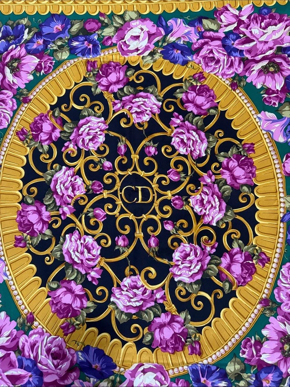 Christian Dior Vintage Silk Scarf